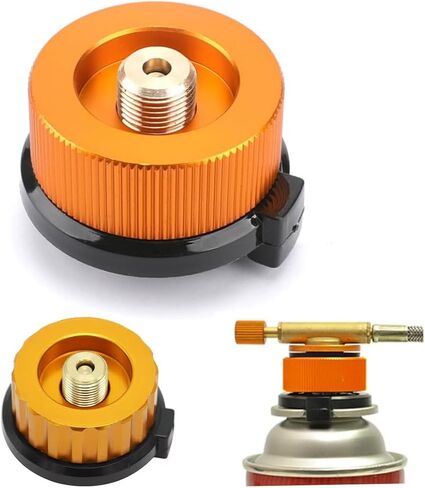 2Pack Camping Stove Butane Filling Adapter, Butane Propane Adapter with Exhaust Pressure Button, Very Suitable for Propane Tank/Camping Stove Adapter in Kuwait