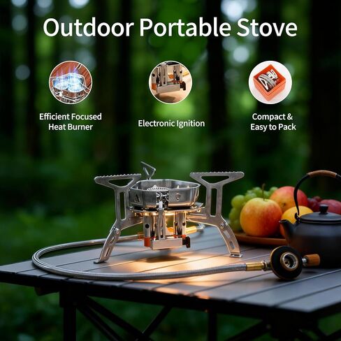 Ultralight foldable backpacking Gas Stove for camping in Kuwait