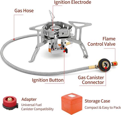 Ultralight foldable backpacking Gas Stove for camping in Kuwait