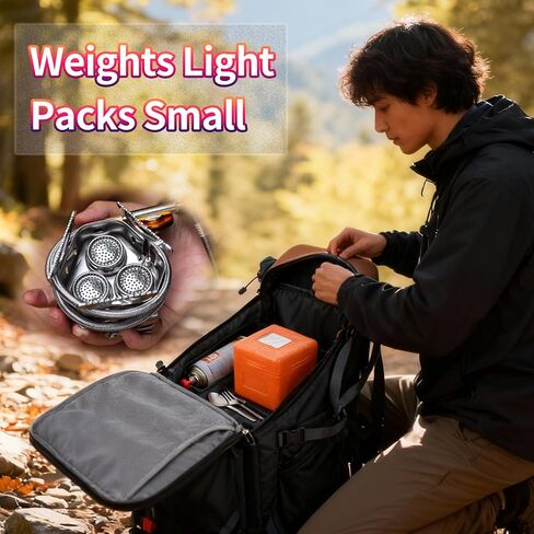 Ultralight foldable backpacking Gas Stove for camping in Kuwait