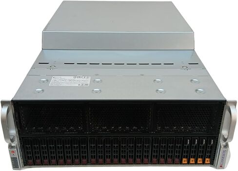 Supermicro 4U DeFi Blockchain Server BYO 8X PCIe 4.0 GPU, 2X EPYC 7352 2.3GHz 24-Core CPU, 512GB 3200MHz Memory, 2X 480GB SSD, 100GbE QSFP, Rails (Renewed) in Kuwait