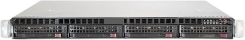 Cloud Ninjas ARA-4LS 1U 4 Bay Server Ryzen 9 9900x 12 Core 4.4 GHz 64GB DDR5 4800 ECC AM5 Motherboard 990 PRO 2TB M.2 2280 NVMe SSD 4X EXOS 7E10 2TB SATA Dual Intel 10GbE SFP+ PCIe 350W PSU Rail Kit in Kuwait