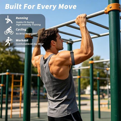 Nylon Sport Arm Band for Fitbit Air, Adjustable Breathable Bicep band in Kuwait