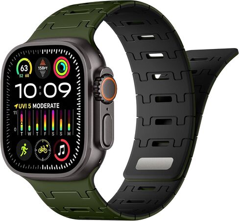 DaQin Magnetic Silicone Sport Band for Apple Watch Bands Men Ultra 3/2/1 in Kuwait