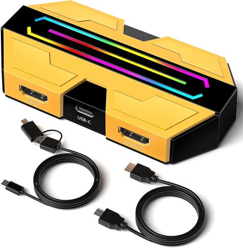 BlueAVS 4K HDMI Video Capture Card for Streaming, 4K 60Hz 1440P 144Hz 1080P 240Hz Capture with HDR VRR ALLM Passthrough, USB-C External Capture for PS5, Xbox Series X/S, Switch, Compatible with OBS in Kuwait