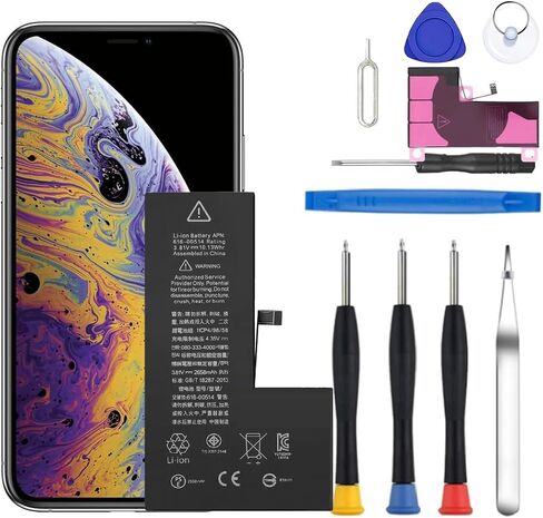 Battery for iPhone 13 Mini, Upgraded New Battery Replacement for iPhone 13 Mini 5.4-inches (A2628 A2481 A2626 A2629 A2630) Professional Repair Tool Kits in Saudi Arabia