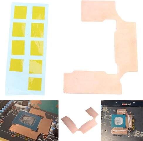 GPU Nickel Plated Copper Heatsink Graphics Card Memory 3060ti 3070ti Down 15-40 Degree GPU Thermal Pad in Kuwait