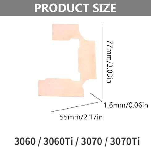 GPU Nickel Plated Copper Heatsink Graphics Card Memory 3060ti 3070ti Down 15-40 Degree GPU Thermal Pad in Kuwait