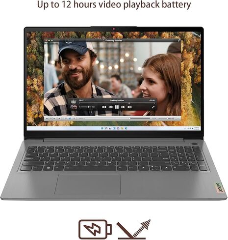 Lenovo Ideapad 3i 15.6" Full HD (1920 x 1080) Touch Laptop, Intel Quad Processor, 20GB RAM & 512GB SSD Storage, Intel Iris X Graphics, Bluetooth, Backlit Keyboard, Finger Reader, Win11, Arctic Grey in Kuwait