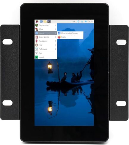 KKSB Panel Mount Case for Raspberry Pi 5 & Official Touch Display 2 – Aluminum & Steel Enclosure (5" Display) in Kuwait