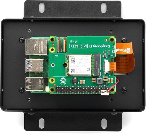 KKSB Panel Mount Case for Raspberry Pi 5 & Official Touch Display 2 – Aluminum & Steel Enclosure (5" Display) in Kuwait