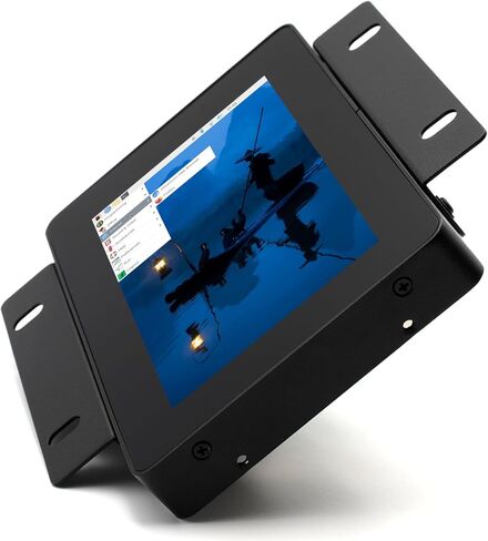 KKSB Panel Mount Case for Raspberry Pi 5 & Official Touch Display 2 – Aluminum & Steel Enclosure (5" Display) in Kuwait