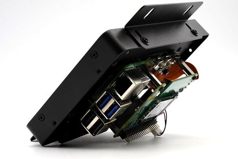 KKSB Panel Mount Case for Raspberry Pi 5 & Official Touch Display 2 – Aluminum & Steel Enclosure (5" Display) in Kuwait
