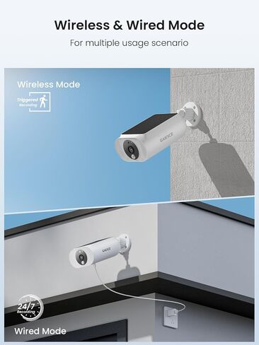 2K 4MP Solar Security Cameras Wireless Outdoor 4 Cam Kit Expadable to 10H, No Subscription Cameras, 64G Local Storage, 2.4G &5G WiFi, Waterproof, Color Night Vision Two-Way Audio, Cloud/SD Storage in Kuwait