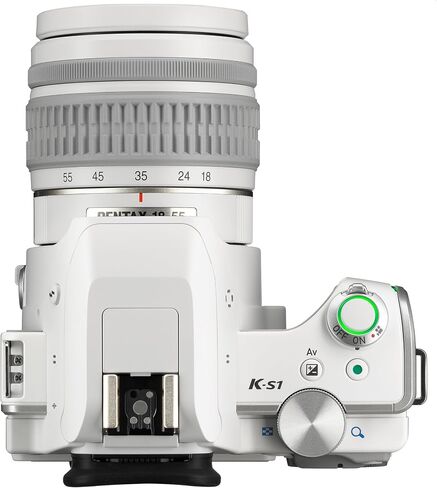 Pentax K-S1 SLR Lens Kit with DA L 18-55 mm Lens (White) in Kuwait