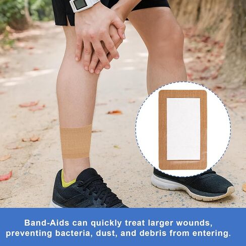 30 Pcs Extra Large Bandaids 5 X 3, Flexible Long Bandaids, Sterile Fabric Bandage, Large Bandages for Wounds, Large Adhesive Bandages with Non Stick Pad in Kuwait