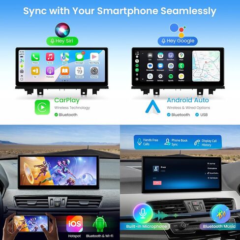 XTRONS Qualcomm 685 Android 14 Car Stereo for BMW X1 F48 2016-2017 NBT System, 12.3 Inch 2K IPS Touch Screen GPS Navigation Support Wireless CarPlay Android Auto Backup Camera (8+256G) in Saudi Arabia