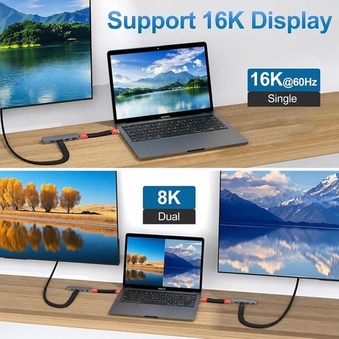 2Pack USB 4.0 USB C Short Cable (80Gbps/8K/240W/5inch), Short Usbc to Usbc Cable Compatible with Thunderbolt 5/4/3,IPhone17/16/15,MacBook, External SSD in Kuwait