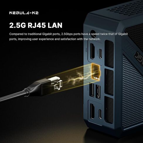 N2 Pro 8K USB4 Mini PC Ryzen 7 6800H, Radeon 680M Graphics, 32GB DDR5 RAM 512GB NVMe SSD Mini Computers, 2.5G LAN, Wi-Fi 6E/BT 5.2(AX210), HDMI/USB-C/4K Quad Display, Office/Home/Business in Kuwait