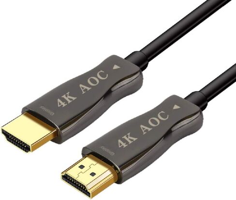 Fiber Optic HDMI Cable 330FT AOC High Speed HDMI2.0 18G 4k@60hz Light Speed HDMI2.0b Cable, Supports 18.2 Gbps, ARC, HDR10, Dolby Vision, HDCP2.2,Ultra Slim and Flexible HDMI Optic Cable 100Meters in Kuwait