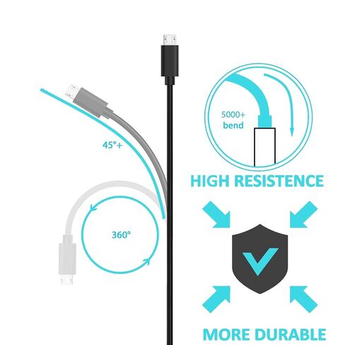 Charger Charging Cable Cord Compatible for Bose SoundLink Color I, II, III, Bose SoundLink Mini 2 II, Micro, SoundLink Revolve, Revolve Plus, Soundwear Companion Wearable Bluetooth Speaker USB Cable… in Kuwait