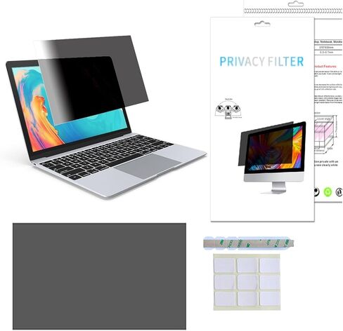 Laptop Privacy Screen 11.6-27 Inch, Privacy Screen Laptop, Removable Privacy Screen Filter (Color : PET, Size : 15inch/34.4x19.4CM) in Kuwait