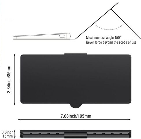 Asixxsix Bluetooth Keyboard with Touchpad and Leather Cover for Tablet in Kuwait