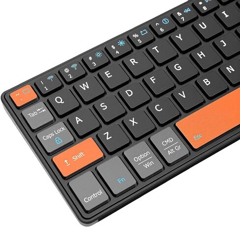 Asixxsix Bluetooth Keyboard with Touchpad and Leather Cover for Tablet in Kuwait