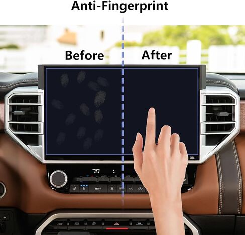 Tempered Glass Screen Protector [Anti-Glare & Fingerprint] For 2026 2025 2024-2022 Toyota Tundra & 2026 2025-2023 Sequoia 14 Inch Navigation Touchscreen Matte 9H Anti-Scratch Accessories in Kuwait