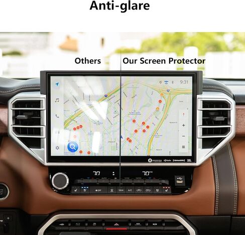 Tempered Glass Screen Protector [Anti-Glare & Fingerprint] For 2026 2025 2024-2022 Toyota Tundra & 2026 2025-2023 Sequoia 14 Inch Navigation Touchscreen Matte 9H Anti-Scratch Accessories in Kuwait