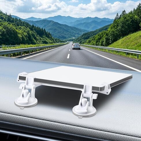 Mini Car Mount for Starlink - Dashboard/Windshield Suction Mount for Mini Internet Kit, Secure Mounting Kit for Most Vehicles and Ensures Stable Driving and Satellite Signal in Kuwait