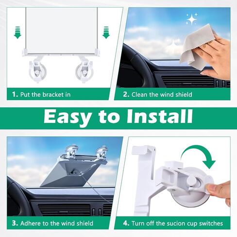 Mini Car Mount for Starlink - Dashboard/Windshield Suction Mount for Mini Internet Kit, Secure Mounting Kit for Most Vehicles and Ensures Stable Driving and Satellite Signal in Kuwait