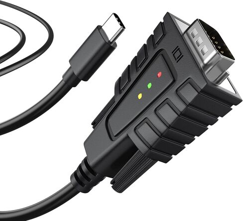 DriverGenius SerialEdgeX USB-C to Serial RS232 Cable, 3-LED (1-Pack) in Kuwait
