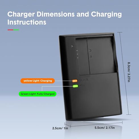CB-2LF CB-2LD Quick Battery Charger Compatible with Canon NB-11L NB-11LH Battery for PowerShot ELPH 110 130 HS 135 140 150 160 170 180 190 is 320 340 350 360 HS A2300 A2400 is Camera Power in Kuwait