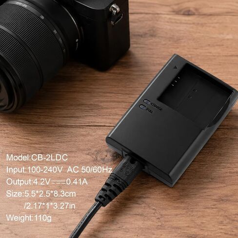 CB-2LF CB-2LD Quick Battery Charger Compatible with Canon NB-11L NB-11LH Battery for PowerShot ELPH 110 130 HS 135 140 150 160 170 180 190 is 320 340 350 360 HS A2300 A2400 is Camera Power in Kuwait