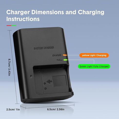LC-E12 LP-E12 LC-E12E Battery Charger Compatible with Canon EOS M M2 M10 M50 M50 Mark II M100 M200 100D Rebel SL1 PowerShot SX70 HS Camera Battery in Kuwait