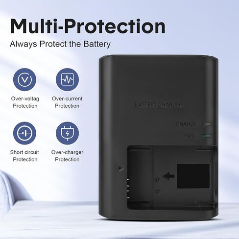 LC-E12 LP-E12 LC-E12E Battery Charger Compatible with Canon EOS M M2 M10 M50 M50 Mark II M100 M200 100D Rebel SL1 PowerShot SX70 HS Camera Battery in Kuwait