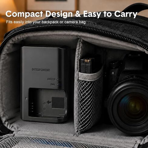 LC-E12 LP-E12 LC-E12E Battery Charger Compatible with Canon EOS M M2 M10 M50 M50 Mark II M100 M200 100D Rebel SL1 PowerShot SX70 HS Camera Battery in Kuwait