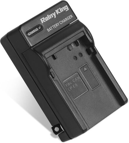 LP-E8 Battery Charger for Canon EOS Rebel T2i, T3i, T4i, T5i, EOS 550D, 600D, 650D, 700D, Kiss X4, X5, X6i, X7i Cameras, Replacement for Canon LC-E8, LC-E8C, LC-E8E in Kuwait