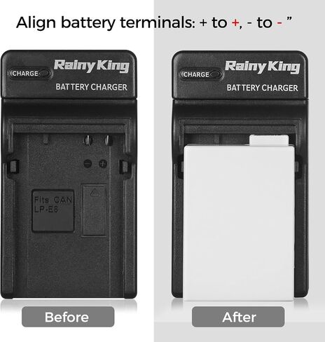 LP-E8 Battery Charger for Canon EOS Rebel T2i, T3i, T4i, T5i, EOS 550D, 600D, 650D, 700D, Kiss X4, X5, X6i, X7i Cameras, Replacement for Canon LC-E8, LC-E8C, LC-E8E in Kuwait