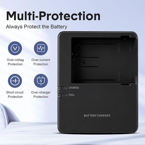 LC-E8 LC-E8E LP-E8 Battery Charger Compatible with Canon EOS Rebel T2i T3i T4i T5i (Not for Rebel T2, T3, T4, T5) 550D 600D 650D Kiss X4 X5 X6 X6i X7i Camera Battery in Kuwait