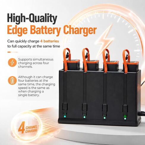 Upgraded 4-Slot Charging Station for Moultrie Edge Series Battery in Kuwait