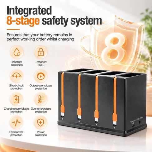 Upgraded 4-Slot Charging Station for Moultrie Edge Series Battery in Kuwait