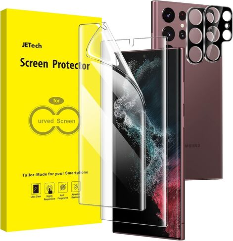 JETech TPU Screen Protector for Samsung Galaxy S22 Ultra, 2+2 Pack in Kuwait