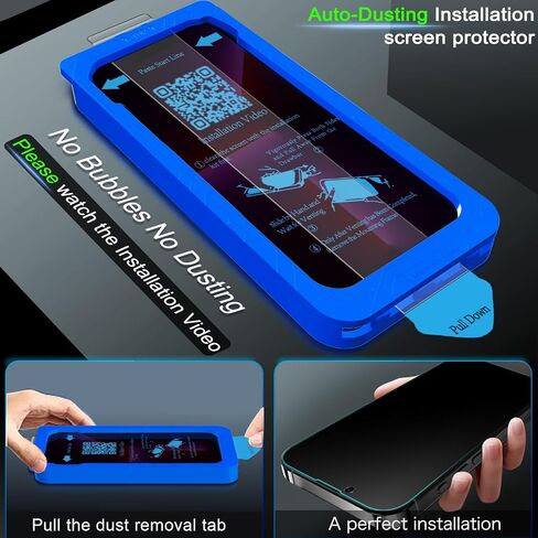 IMBZBK Privacy Screen Protector for iPhone 13 Pro, Tempered Glass, 3+3 Pack in Kuwait