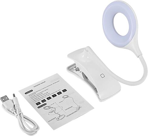YWBL-WH LED Reading Light, USB Rechargeable, 22 LEDs, Flexible Neck Bed Lamp for Reading in Bedroom in Kuwait