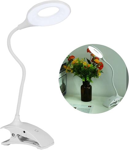 YWBL-WH LED Reading Light, USB Rechargeable, 22 LEDs, Flexible Neck Bed Lamp for Reading in Bedroom in Kuwait