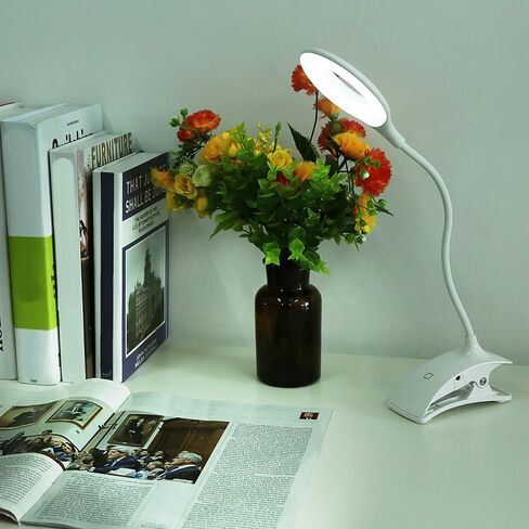 YWBL-WH LED Reading Light, USB Rechargeable, 22 LEDs, Flexible Neck Bed Lamp for Reading in Bedroom in Kuwait