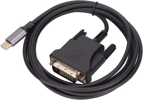 USB C 3.1 to DVI Cable Adapter High Speed Stable Type C to DVI Converter Cable for TV Smartphone Projector 190cm 74.8in ABS Material in Kuwait