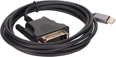 USB C 3.1 to DVI Cable Adapter High Speed Stable Type C to DVI Converter Cable for TV Smartphone Projector 190cm 74.8in ABS Material in Kuwait